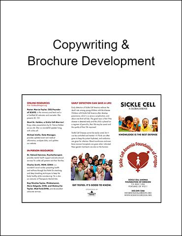 Sickle Cell Anemia Foundation of Oregon - Brochure